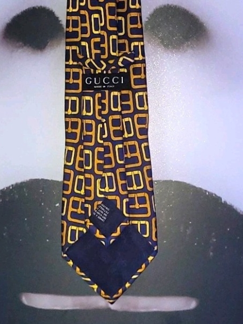 55" Gucci 100% Silk Tie